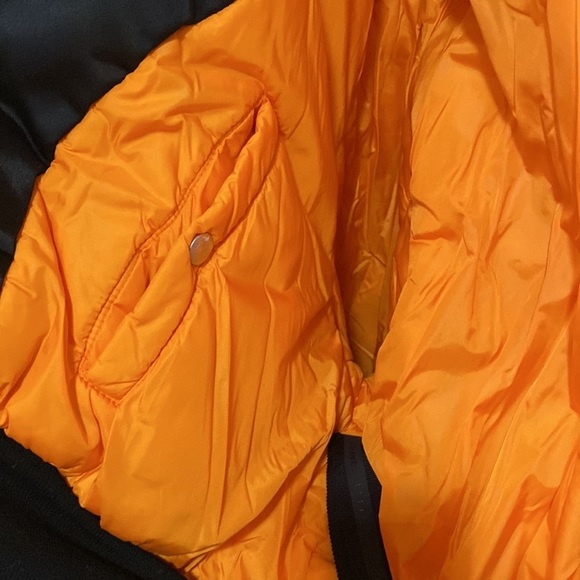 UNRAVEL NYLON HYBRID ZIP HOODY BOMBER - Picture 10 of 15